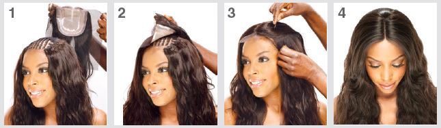 Image result for how to install a closure hair